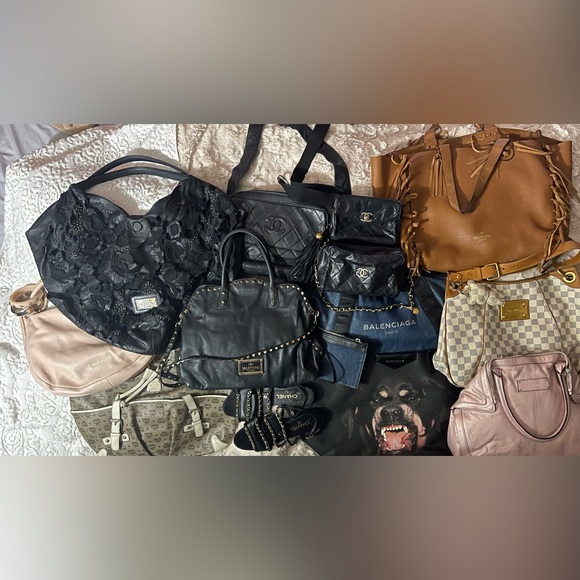 LouisVuitton,Chanel,Valentino Garivani,Balenciaga,Givanchy,MCM,JimmyChoo,etc.LOT - Picture 2 of 3